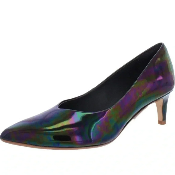 Clarks Laina 55 Court Black Interest Patent‎ Leather Heels EUC! Laina55 Court2 - Picture 1 of 8